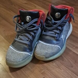 Marvel x Adidas Marquee Boost "Heroes Among Us: Thor" basketball shoes.